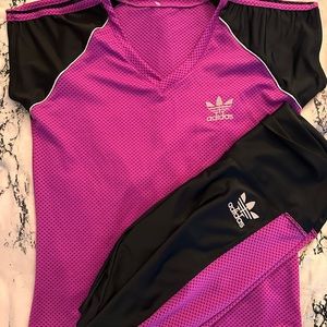 Adidas shirt and pants size small nwot